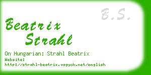 beatrix strahl business card